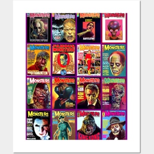 Famous Monsters Collage Series 6 Posters and Art